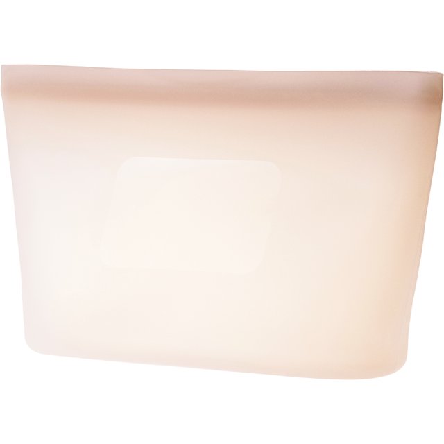 貝印 シリコーン保存バッグセット（自立型1000ml・450ml）　ベージュグレー