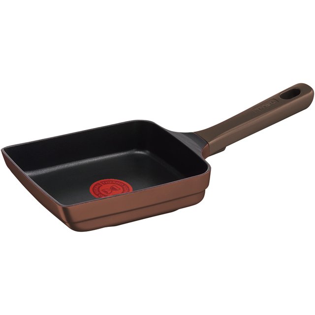 T-fal　IHチタン・エクセレンス モカ　エッグロースター14×18㎝