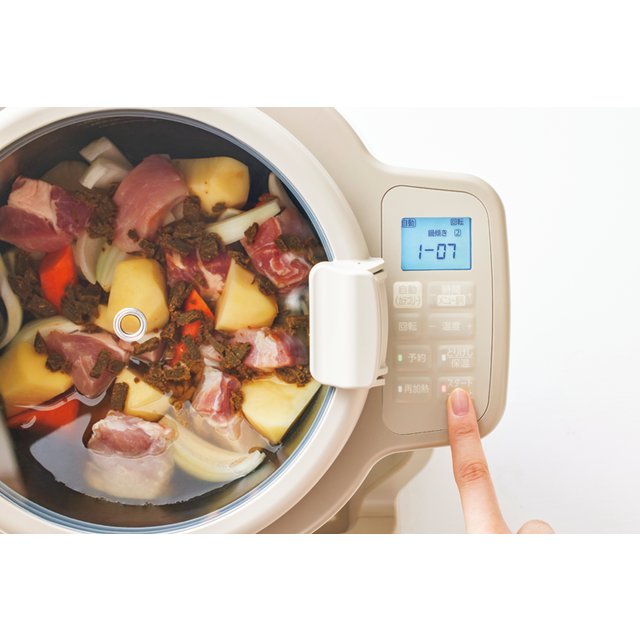 アイリスオーヤマ　自動かくはん式調理機　CHEF　DRUM　アイボリー