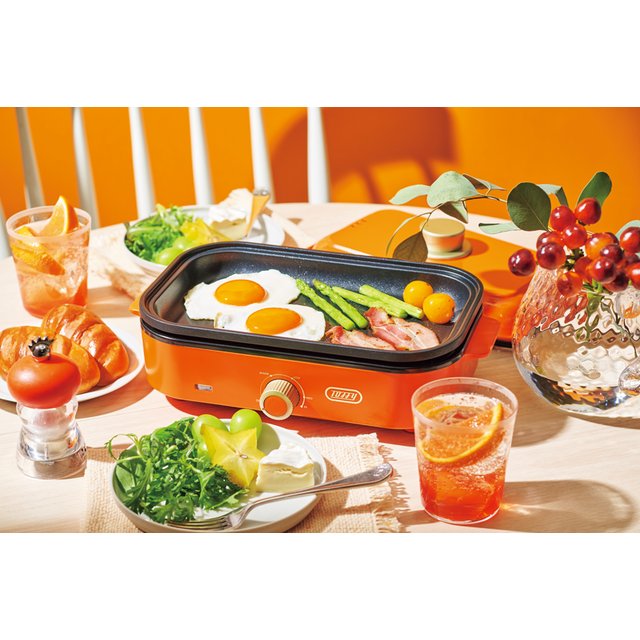 Toffy ホットプレートミニ　ヴァイブラントオレンジ
