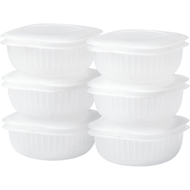 蒸気であたためる冷凍ご飯容器 6個組　クリア