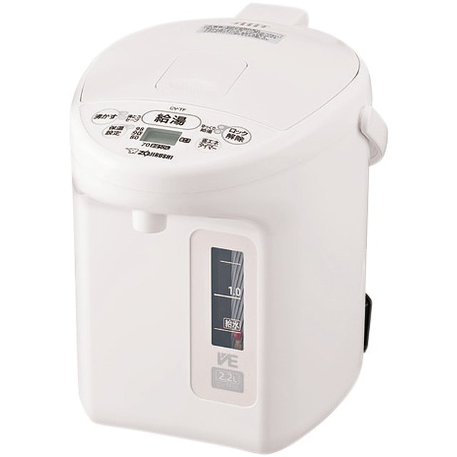 象印 VE電気まほうびん （ホワイト）　2.2L