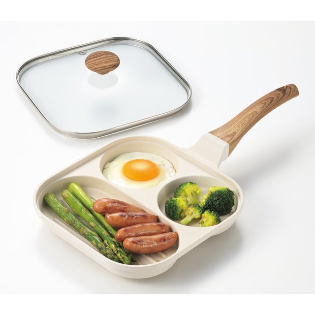 トリプルパン（ガラス蓋付き）＜直火専用＞