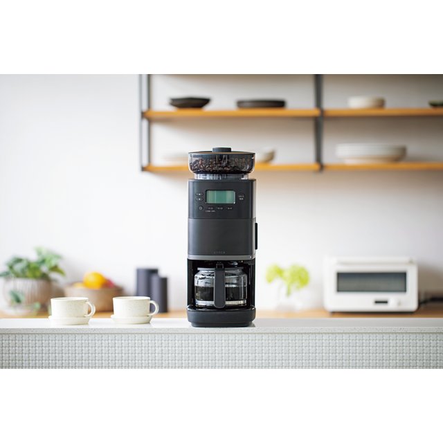siroca コーン式全自動コーヒーメーカー カフェばこ PRO　ブラック