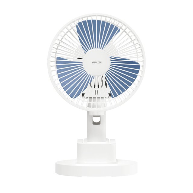 【ＷＥＢ限定】ＹＡＭＡＺＥＮ　１８ｃｍ卓上＆クリップ扇　ブルー