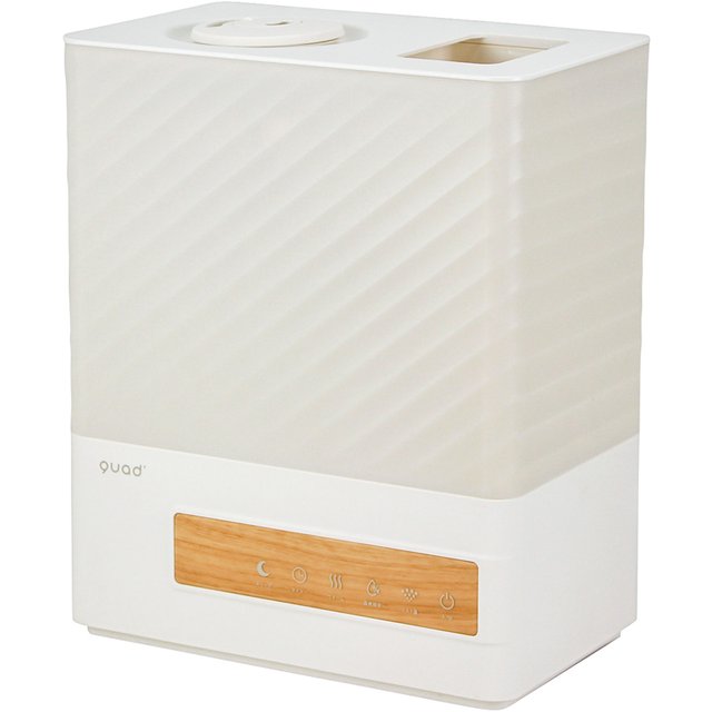 QUADS上部給水式ハイブリッド加湿器　ERU MOIST PLUS（エルモイストプラス）　アイボリー