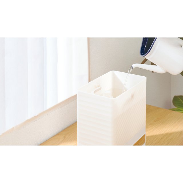 QUADS上部給水式ハイブリッド加湿器　ERU MOIST PLUS（エルモイストプラス）　アイボリー