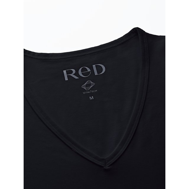 ReD バイタルテック Vネックインナー半袖　ブラック・M