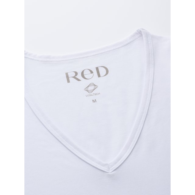 ReD バイタルテック Vネックインナー半袖　ホワイト・L