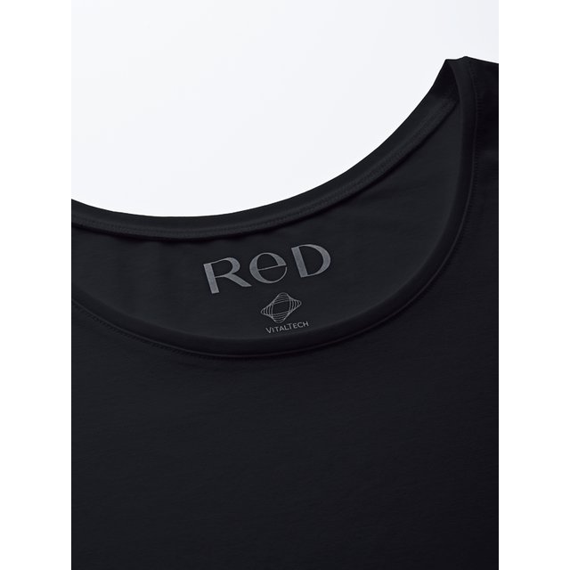 ReD バイタルテック Uネックインナー半袖　ブラック・L
