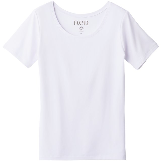 ReD バイタルテック Uネックインナー半袖　ホワイト・M