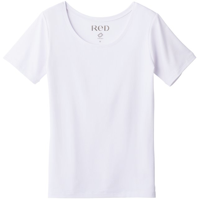 ReD バイタルテック Uネックインナー半袖　ホワイト・L