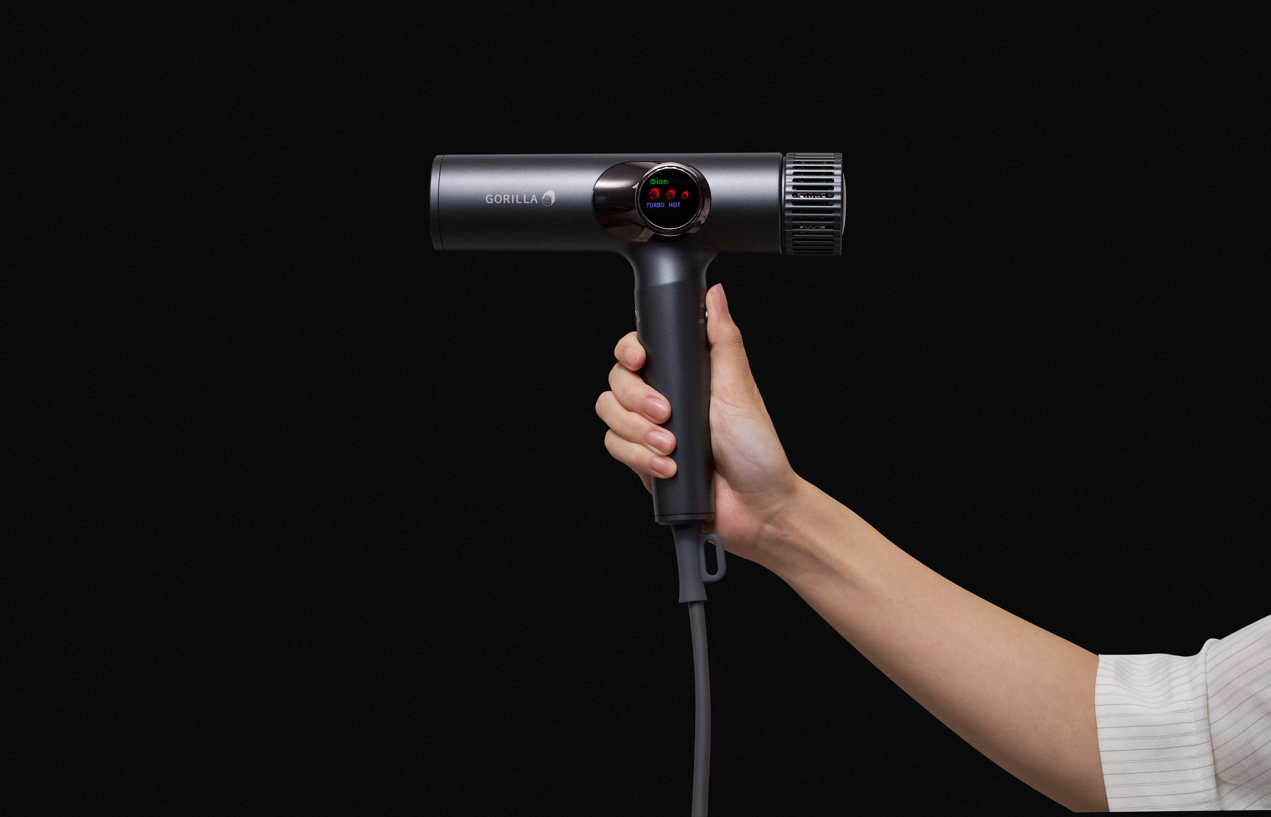 ゴリラのひとふき　グレー