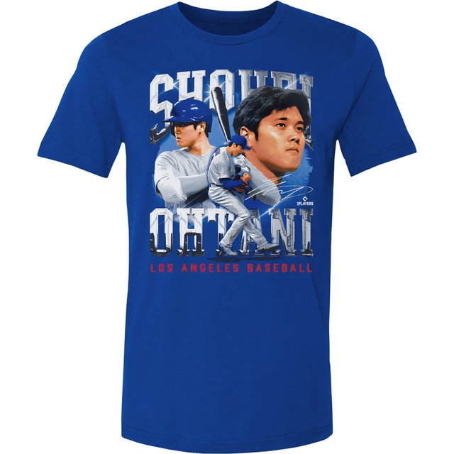 大谷翔平グラフィックTシャツ　ブルー/S