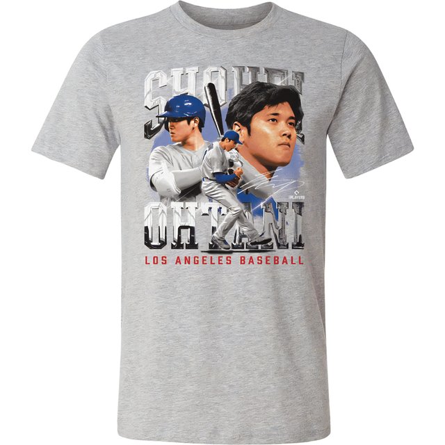大谷翔平グラフィックTシャツ　グレー/M