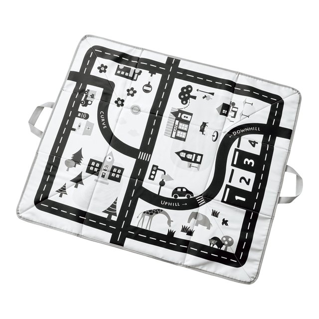 tower プレイマットにもなるおもちゃ収納  タワー　ライトグレー