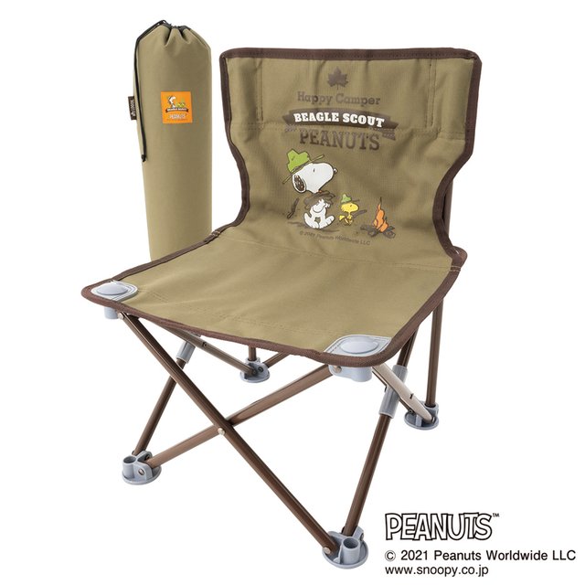 LOGOS　SNOOPY タイニｰチェア　カーキ