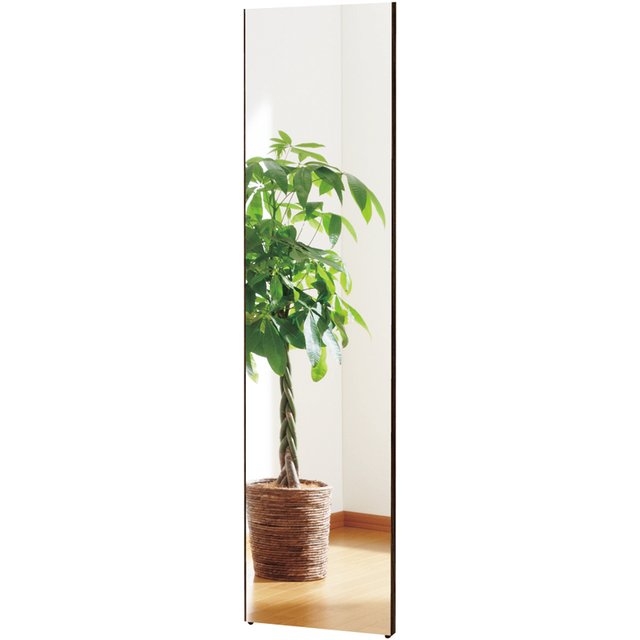 割れない軽量ミラー（オーク）　40×140cm