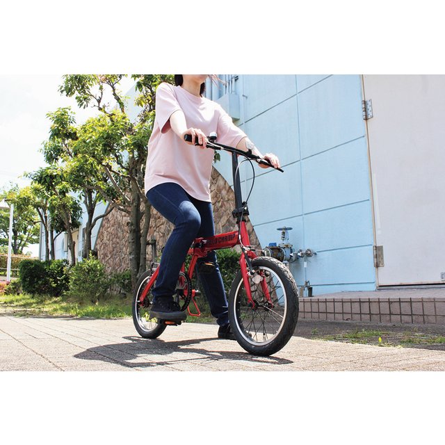 FIELD CHAMP 16インチ折畳み自転車 　レッド
