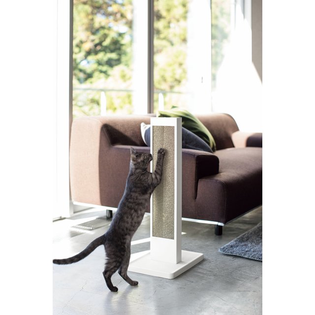 【訳あり特価】tower 猫の爪とぎスタンド タワー　ホワイト