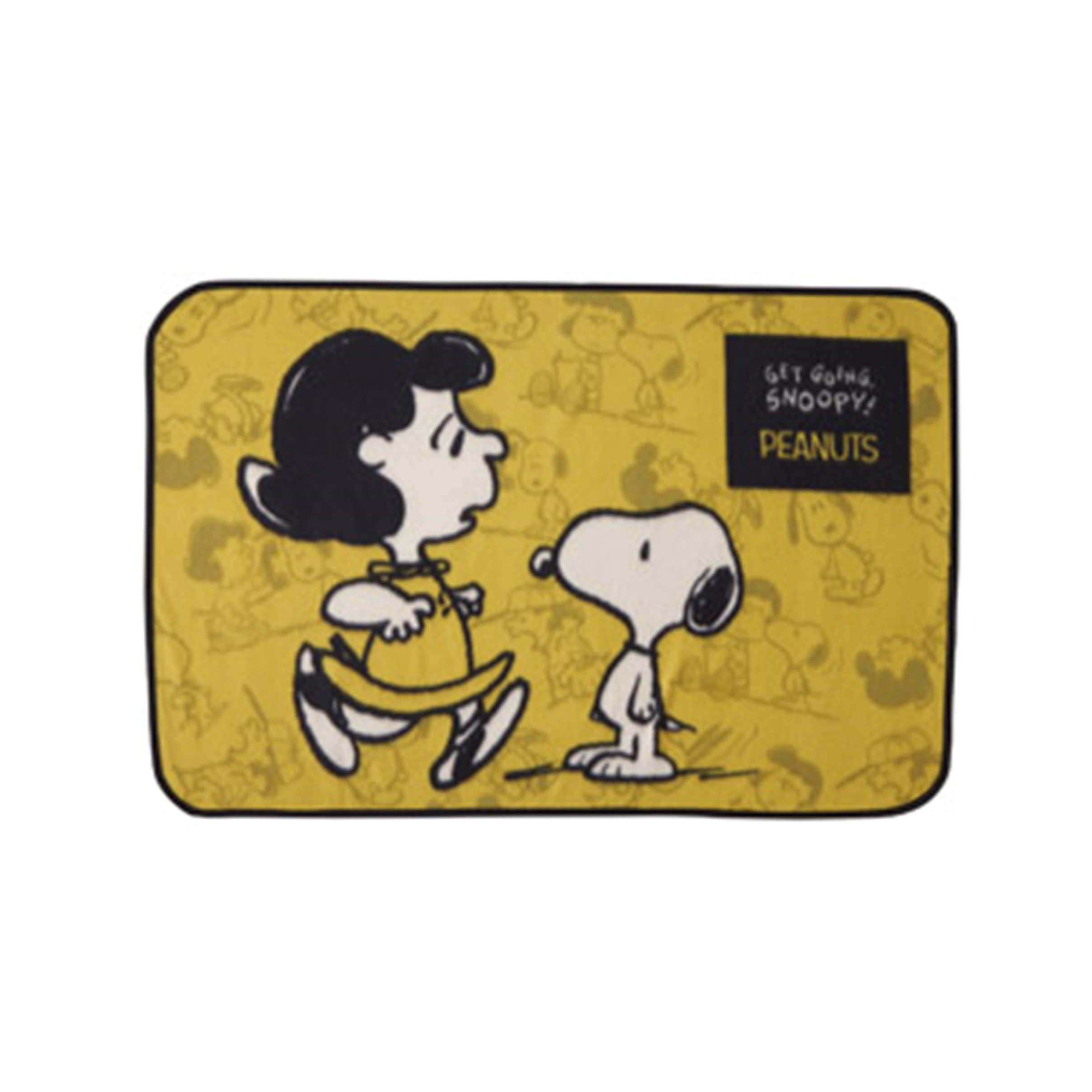 【WEB限定】スヌーピーメイト　カジュアルブランケット　イエロー