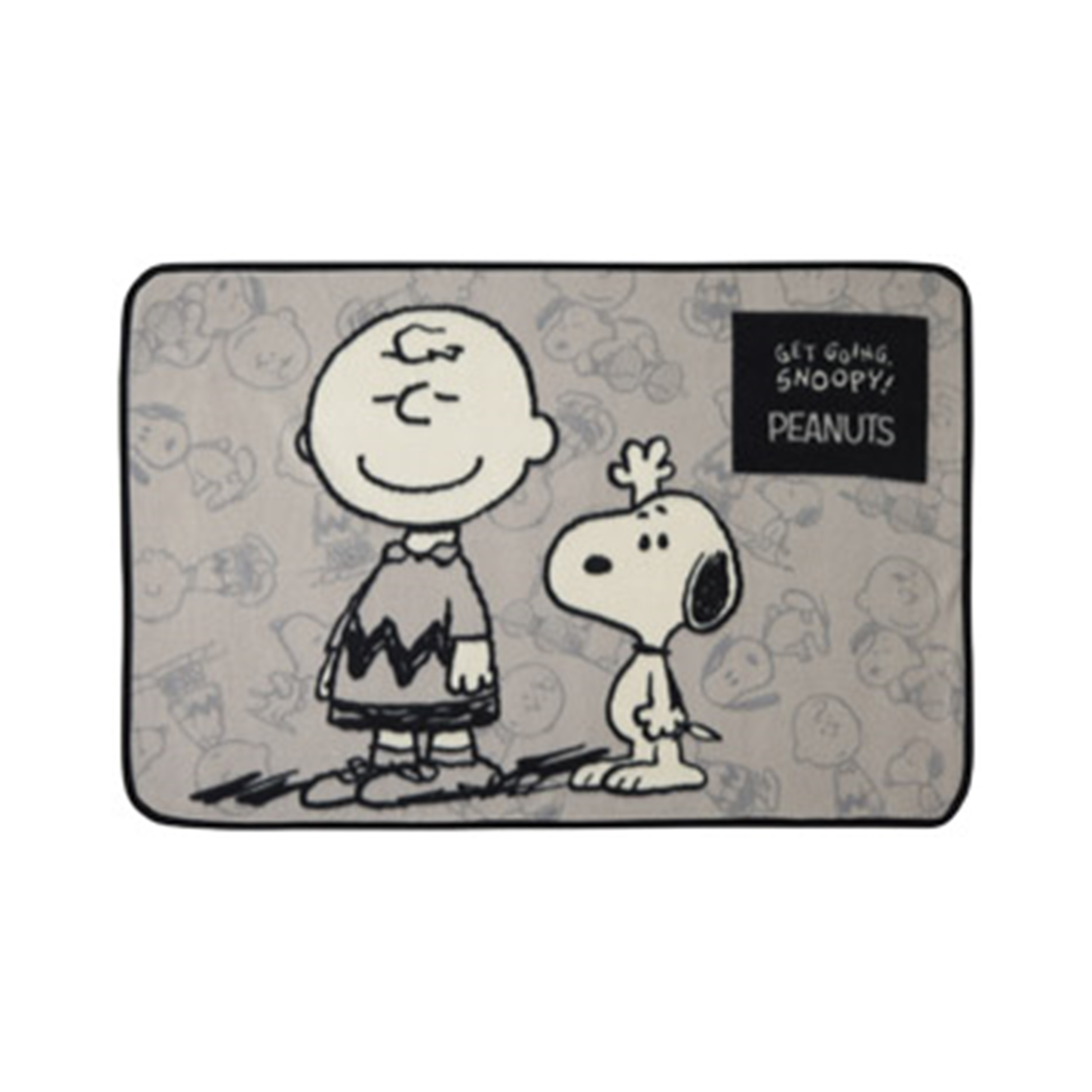 【WEB限定】スヌーピーメイト　カジュアルブランケット　グレー