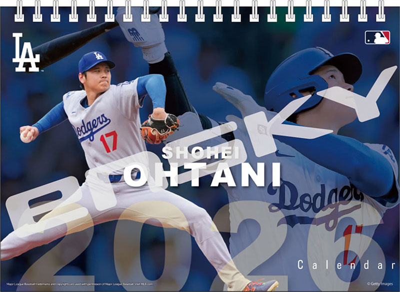 ２０２６年カレンダー　卓上　大谷翔平