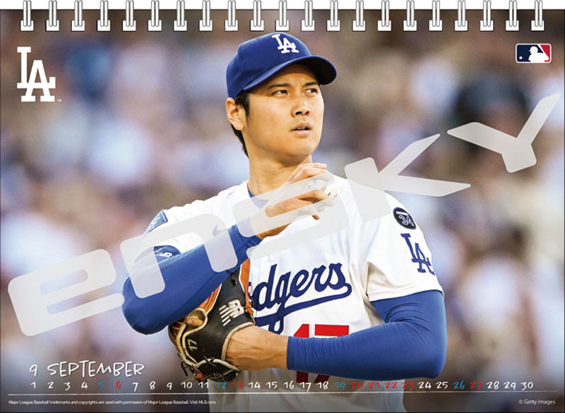 ２０２６年カレンダー　卓上　大谷翔平