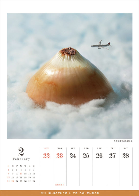 ２０２６年カレンダー　MINIATURE LIFE CALENDAR