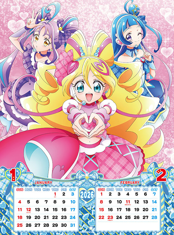 ２０２６年カレンダー　キミとアイドルプリキュア♪