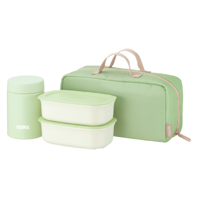 サーモス　真空断熱スープランチセット　ダスティグリーン