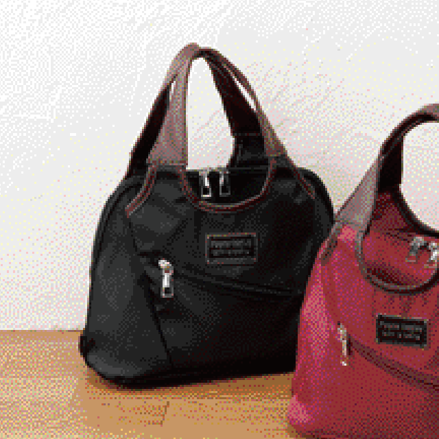 底マチたっぷりおでかけ手提げ　ブラック