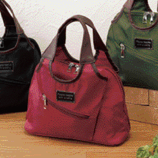 底マチたっぷりおでかけ手提げ　ワイン