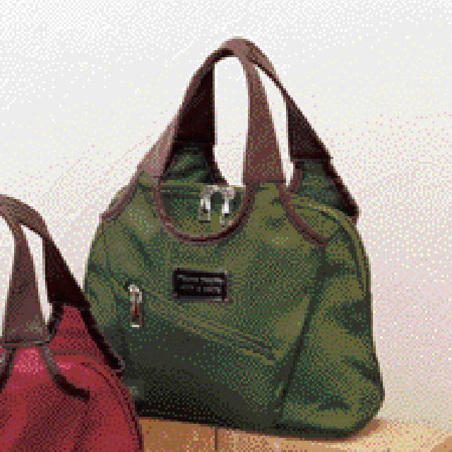 底マチたっぷりおでかけ手提げ　カーキ