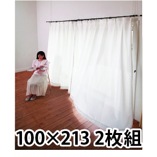 クールカーテン64　2枚組 防炎無し 100×213cm